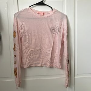 Pink celestial long sleeve shirt